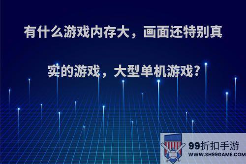 有什么游戏内存大，画面还特别真实的游戏，大型单机游戏?