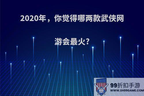 2020年，你觉得哪两款武侠网游会最火?