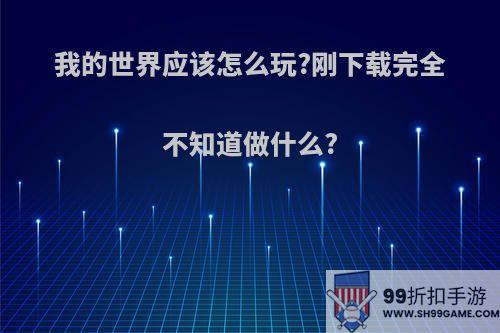 我的世界应该怎么玩?刚下载完全不知道做什么?