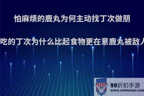 怕麻烦的鹿丸为何主动找丁次做朋友，贪吃的丁次为什么比起食物更在意鹿丸被敌人诋毁?