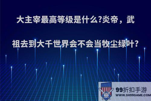 大主宰最高等级是什么?炎帝，武祖去到大千世界会不会当牧尘绿叶?