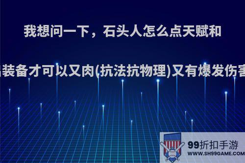 我想问一下，石头人怎么点天赋和出装备才可以又肉(抗法抗物理)又有爆发伤害?