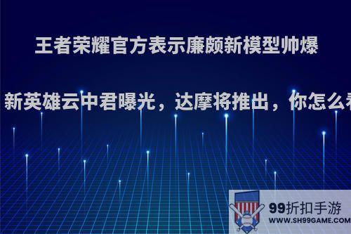 王者荣耀官方表示廉颇新模型帅爆，新英雄云中君曝光，达摩将推出，你怎么看?