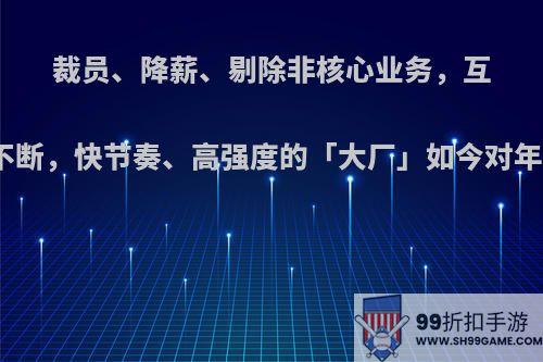 裁员、降薪、剔除非核心业务，互联网「大厂」动作不断，快节奏、高强度的「大厂」如今对年轻人还有吸引力吗?